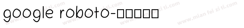 google roboto字体转换